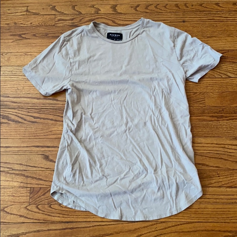 Mens Pacsun Scallop Fitted Shirt